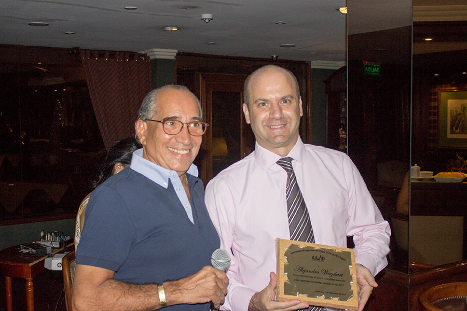 Ricardo Felippo y Alejandro Waysburt de Copa Airlines