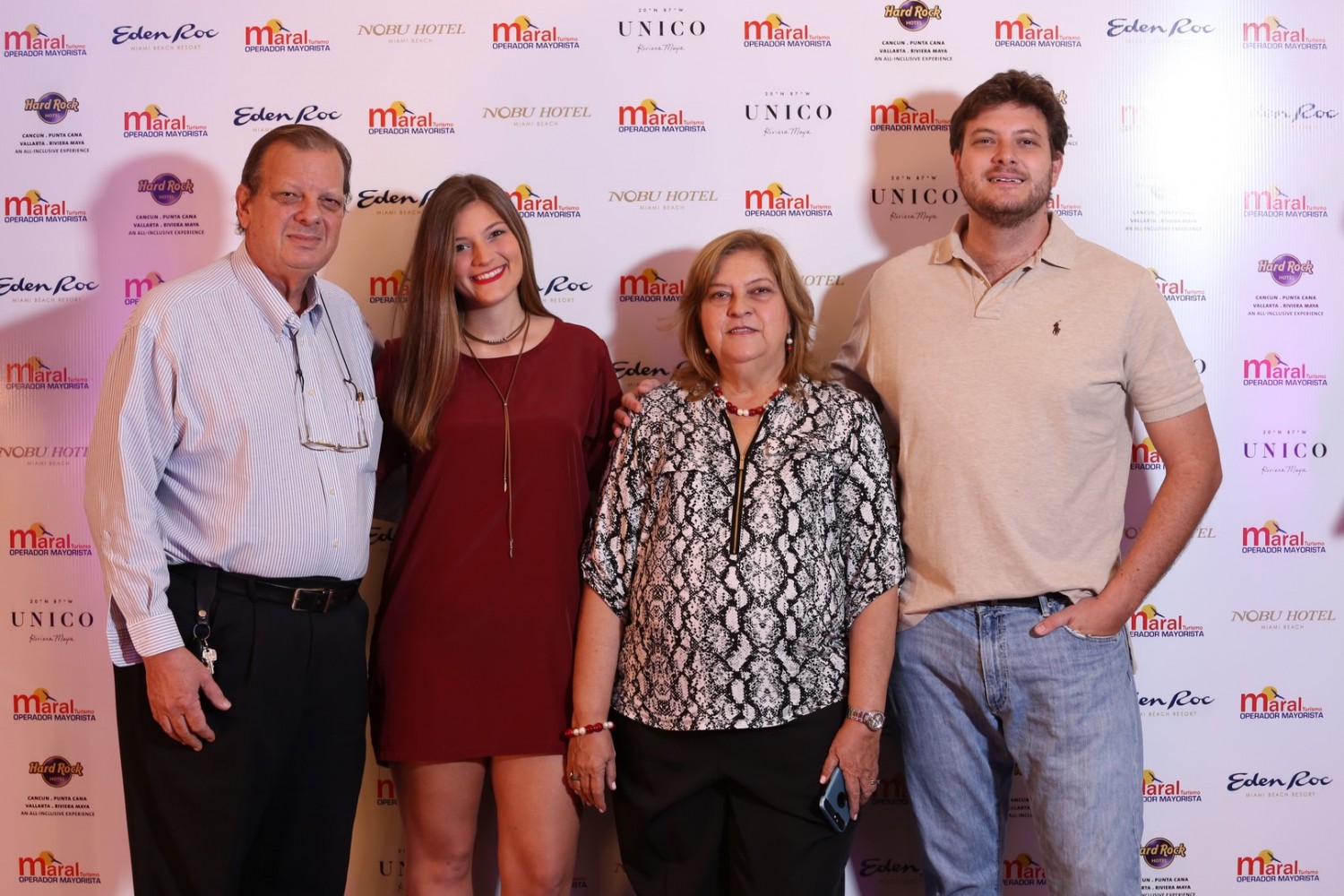 José Brunetti, Ana Laura Brunetti, Ofelia Marcos de Brunetti y José Carlos Brunetti