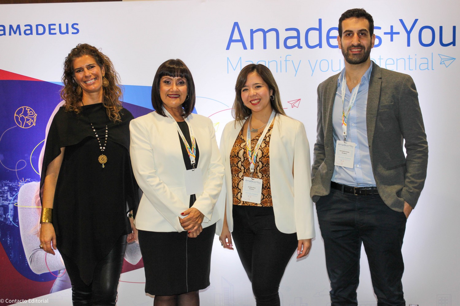 Macarena Duque, Johanna Izquierdo, Carolina Pons y Fernando Evazian