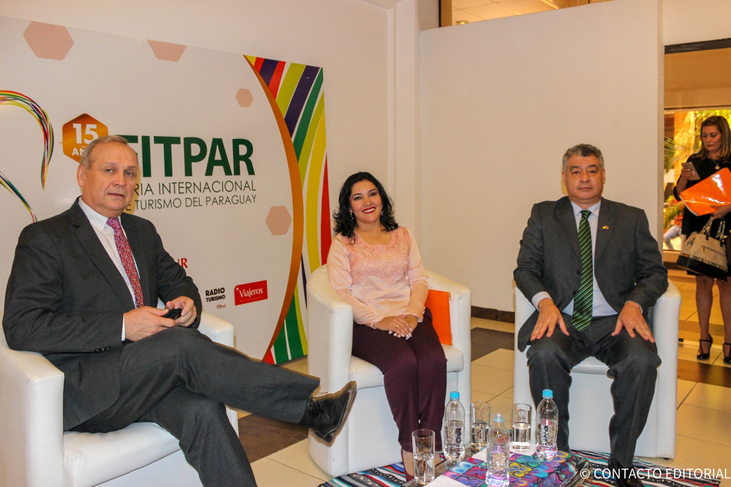 Mario Ferreiro, Sofia Montiel y Osvaldo Morinigo