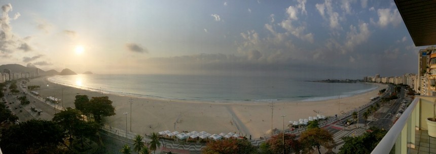 Panoramica de la playa de Copacabana