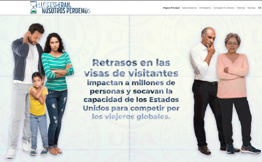 Nuevo sitio web invita a los viajeros a Estados Unidos a compartir sus historias personales sobre esperas extremas para obtener una visa
