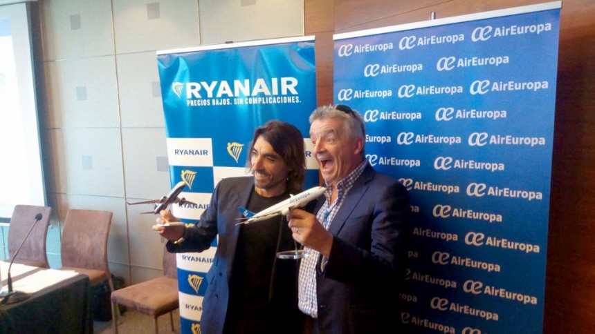 Air Europa y Ryanair establecen alianza de largo radio