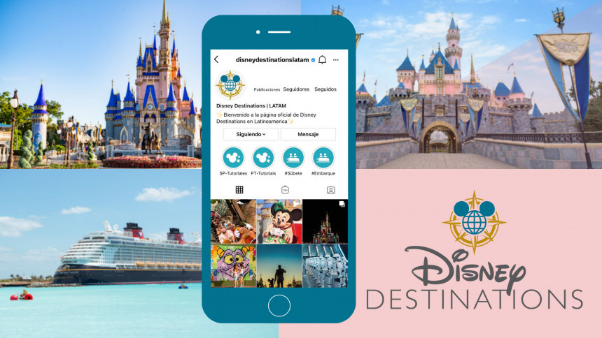 Disney Destinations lanza una página especial en redes sociales para Agentes de Viajes