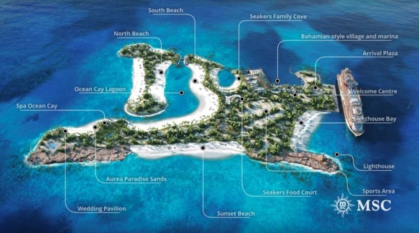 MSC detalla en video las propuestas de su nueva isla privada