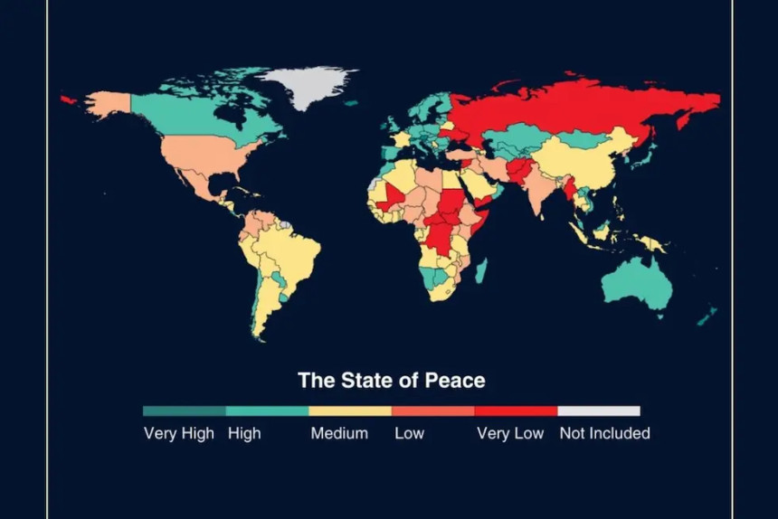 Países más seguros del mundo en ranking 2026 de Global Peace Index