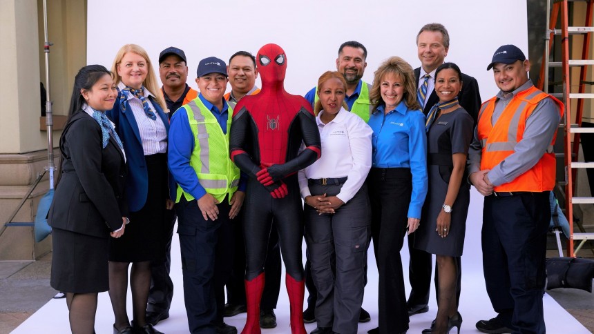 Spider-Man protagoniza video de seguridad de United Airlines