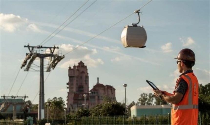 Disney puso a prueba su nuevo teleférico en Orlando