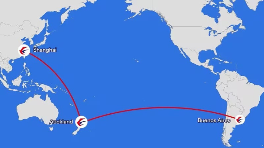 Anticipan el vuelo más largo del mundo: unirá Shanghái con Buenos Aires