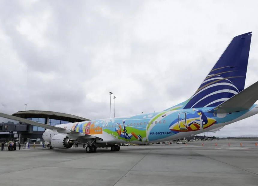 Avión de Copa Airlines invita desde el aire a visitar Panamá
