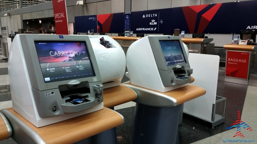 Thumb Large Delta Air Lines Self Check In Kiosk Stock Photo Renespoints Blog 