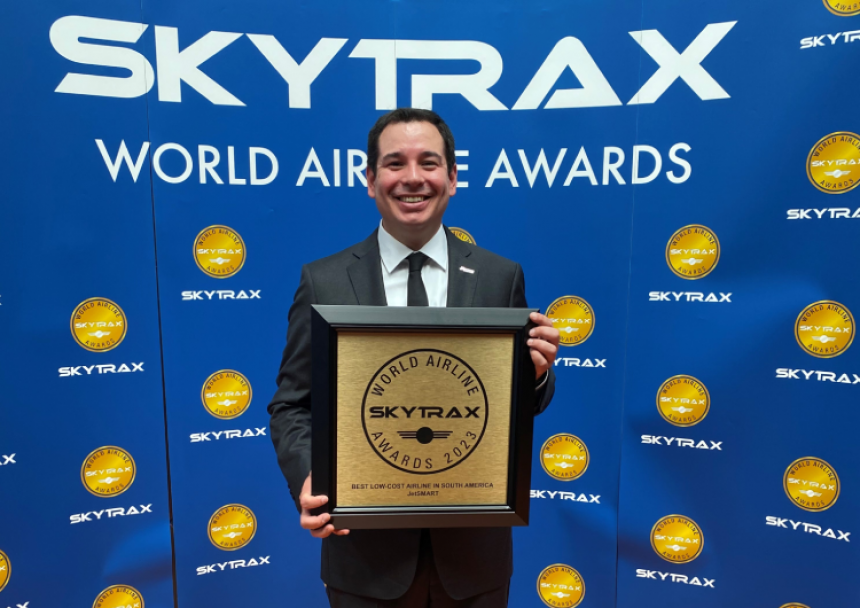 JetSMART Airlines premiada en los Skytrax World Airline Awards como Mejor Low Cost de Sudamérica