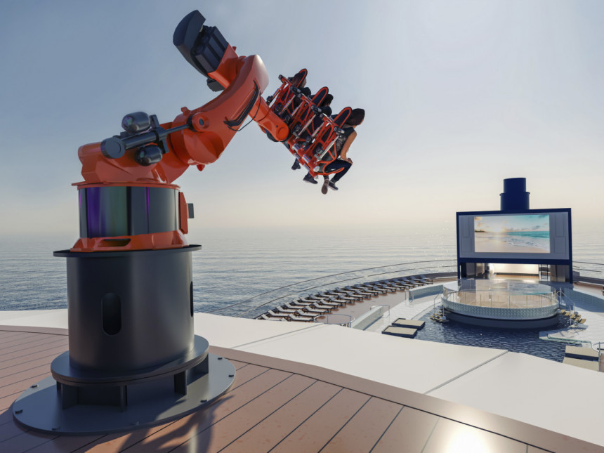 Robotron, atracción plena de adrenalina  del MSC Seascape 