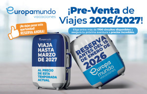 Europamundo lanza su Preventa 2026/2027: más de 1.700 viajes al mejor precio ¡hasta marzo de 2027!