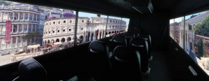 En Roma, bus con realidad virtual permite viajar en el tiempo