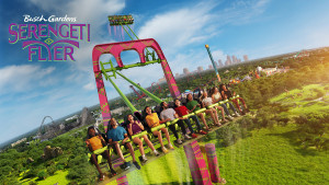 Serengeti Flyer, en Busch Gardens Tampa Bay, es la atracción más alta y rápida del mundo en su tipo