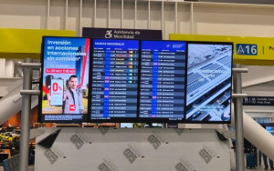 Terminal Nacional en Aeropuerto de Santiago suma nuevas zonas de información de vuelos 